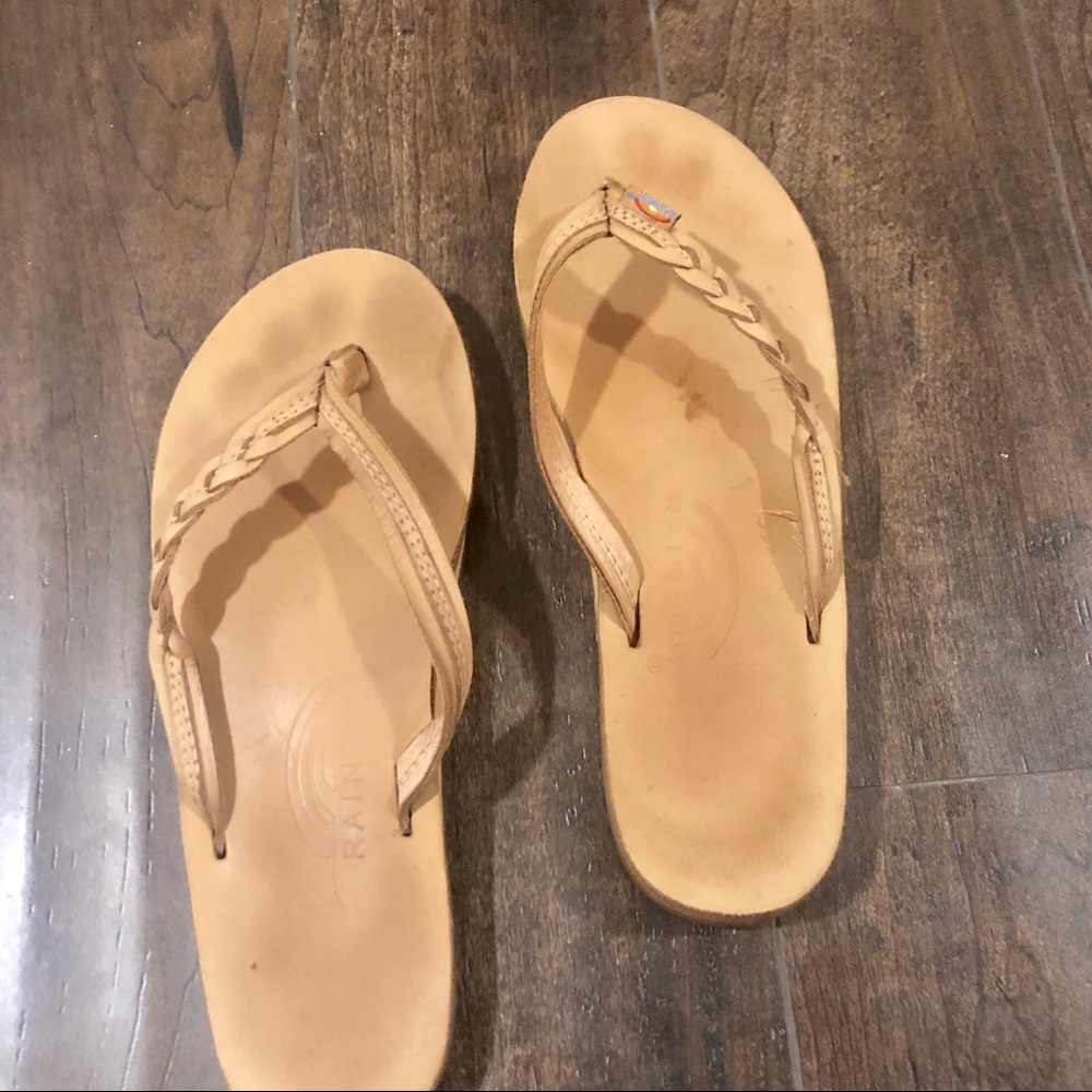 Rainbow sandals braided